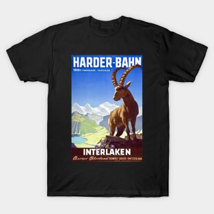 Interlaken,Switzerland,Ski Travel Poster T-Shirt